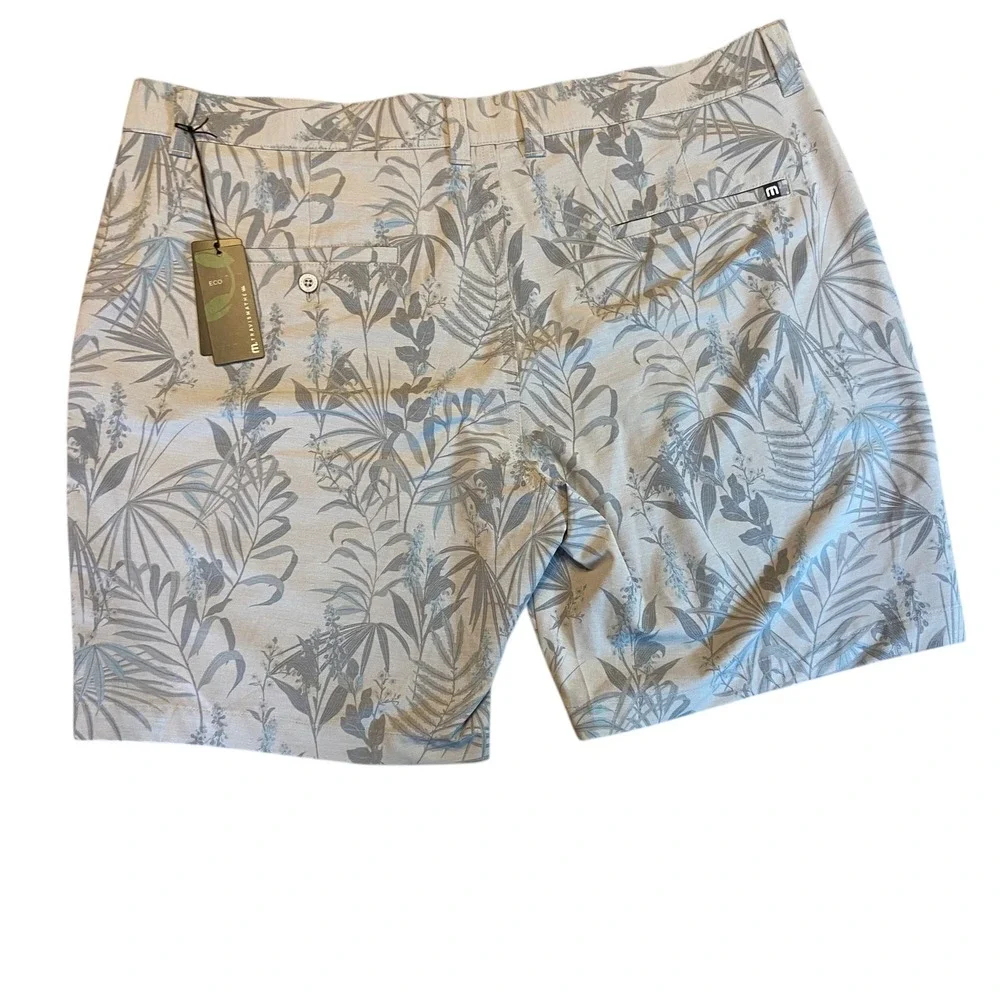 Travis Mathew Men's Coastal Canyon Palm‎ Leaf Print Golf Shorts Size 40 New